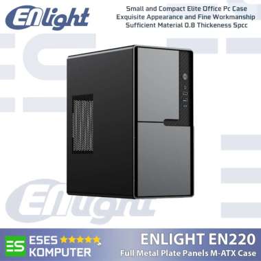Case ENLIGHT EN220 + PSU 300W m-ATX | 1x Fan 8CM