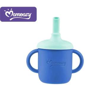 Momeasy Silicone Training Cup 5oz/150ml 3 in 1 -45365 blue