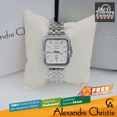 JAM TANGAN WANITA ALEXANDRE CHRISTIE WANITA ORIGINAL 8704 AC8704 AC 8704 SILVER JAM TANGAN AC WANITA