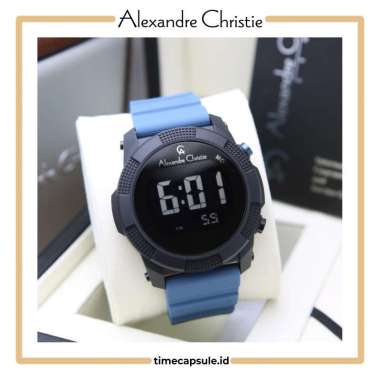 Jam Tangan Pria ALEXANDRE CHRISTIE Original AC DiGi AC 9367 MH BLACK BLUE