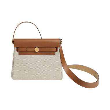 Hermès Herbag Zip 20 Gold Ecru H Viking Canvas Ghw K Brown