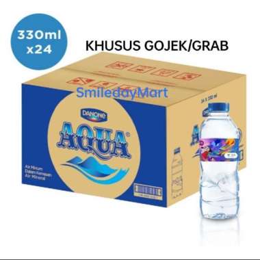 Aqua 330ml 1 Dus 24 Pcs | Aqua Air Mineral | AQUA botol mini 330ml