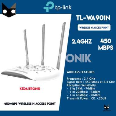 Access Point TP-Link TL-WA901N 450Mbps - TP Link TL-WA901N Wireless