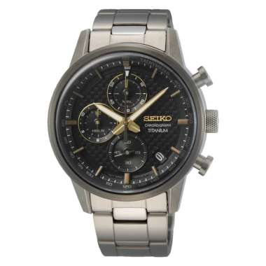 Seiko Chronograph SSB391P1 Black Dial Titanium - Jam Tangan Seiko