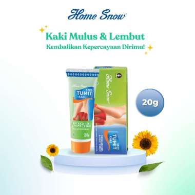 1 PCS-HOME SNOW KRIM TUMIT KAKI CRACKED HEEL & FOOT CREAM 20g Krim Pelembut Kaki Urea Allantoin Sunf