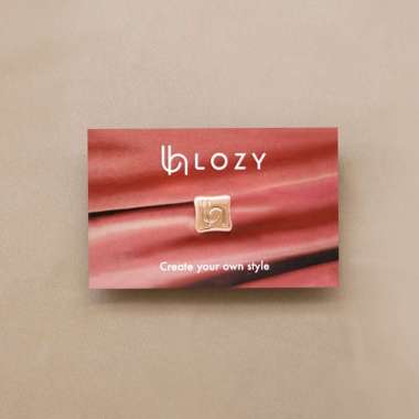 Lozy Hijab - Magnet Pin Signature Square Type (Pin Hijab Magnet Lozy) Rose Gold