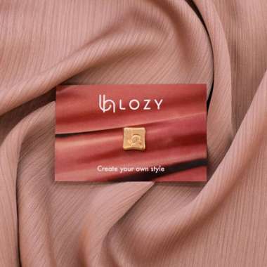 Lozy Hijab - Magnet Pin Signature Square Type (Pin Hijab Magnet Lozy) Gold