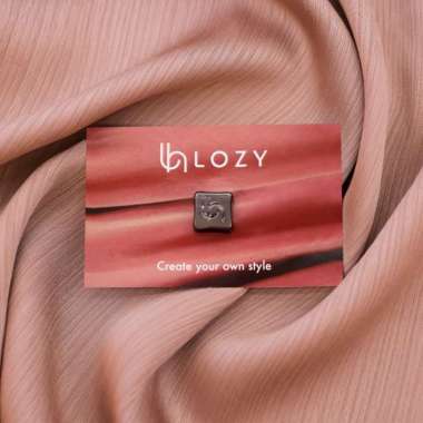 Lozy Hijab - Magnet Pin Signature Square Type (Pin Hijab Magnet Lozy) Black