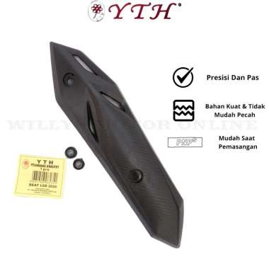 Cover Knalpot Beat LED 2020 YTH Pelindung Knalpot Tutup Knalpot Tameng Knalpot