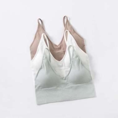 Young Curves Bra Serene Fit Vest C02-100275 XL Green