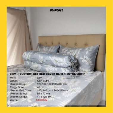 [ CUSTOM PREMIUM] Set Bedcover + Sprei + Sarbal + Sargul King Koil/Kingkoil Sutra Motif 120 x 200