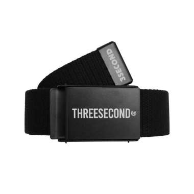 3Second Men's Webbing Belt Threescnd OL-010425 Semua Ukuran Black