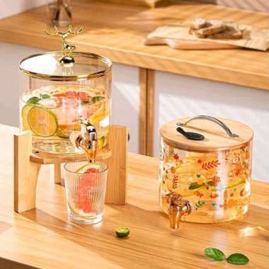 Dispenser Air Bahan Kaca 2,6L / Water Jug Bergaya Mewah 3,6L 2,6L BONEKA