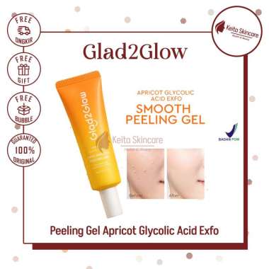 Glad2Glow Peeling Gel Apricot Glycolic Acid Exfo Smooth