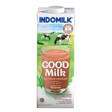 Indomilk susu uht good milk coklat / full cream 950 ml coklat