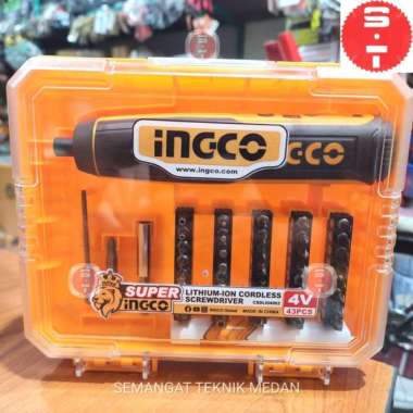 CSDLI04062 OBENG MINI CORDLESS SCREWDRIVER TANPA KABEL 4V 5Nm INGCO