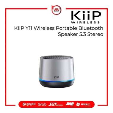 KIIP Y11 Wireless Portable Bluetooth Speaker 5.3 Stereo Silver