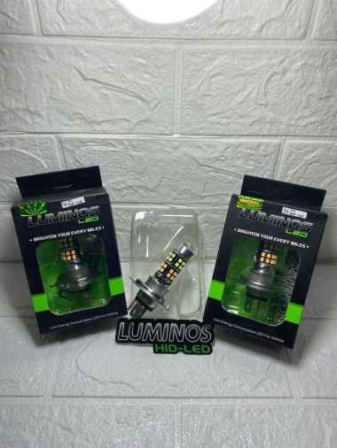 Lampu Led utama depan LUMINOS H4 Laser Plus Lampu Senja Putih Kuning SUPER TERANG DDP238