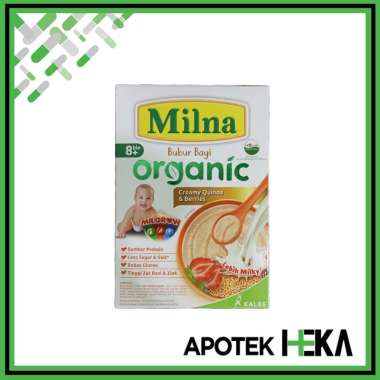 Milna Bubur Bayi Organic 6+/8+ - Bubur Organik 6 Bulan 8 Bulan 8+ Creamy Quinoa & Berries