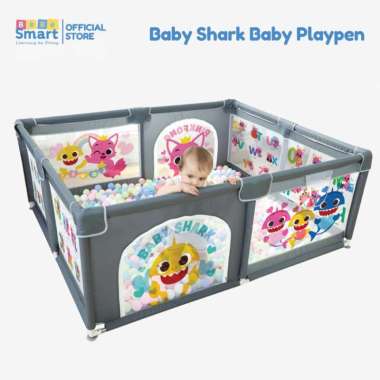 Bebe Smart Baby Playpen | Pagar Mainan Anak | Pagar Bayi Grey