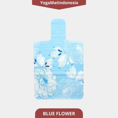 Matras Reformer Pilates -Pilates Reformer Mat Suede BLUE FLOWER