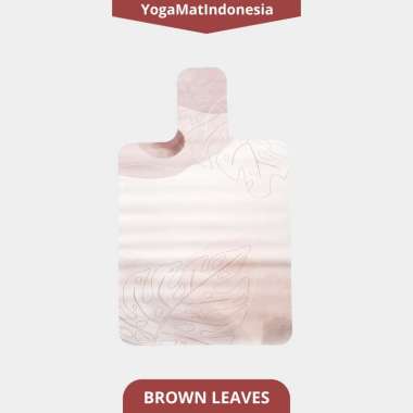 Matras Reformer Pilates -Pilates Reformer Mat Suede BROWN LEAVES