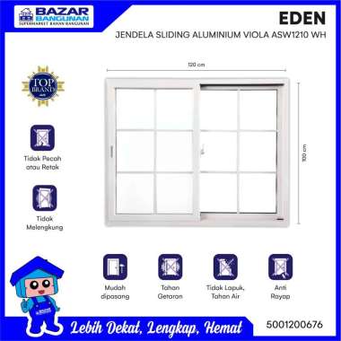 Jual Jendela Aluminium Eden 💯 Harga Murah & Kualitas Terbaik Juni 2026