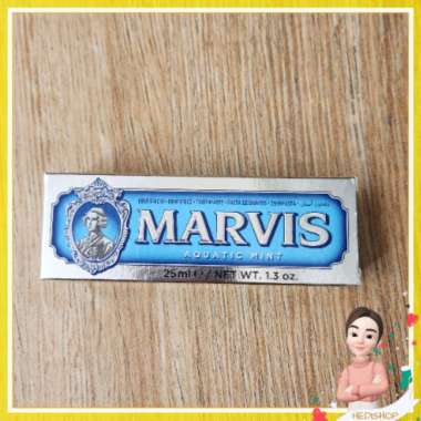 MARVIS Toothpaste 25ml (Pasta Gigi marvis 25ml) aquatic mint