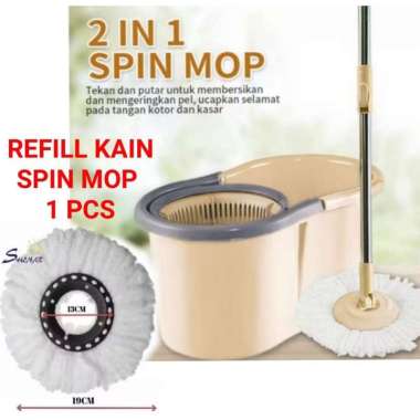 AA - refill kain pel spinmop refill kain spraymop/ refill kain pel mop ori kain SPIN MOP