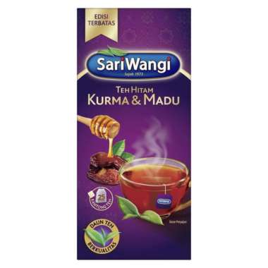 Sariwangi teh celup melati / kurma & madu / teh hijau / jahe dan kunyit isi 25 pcs kurmamadu