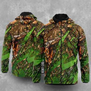 JAKET CAMO CUSTOM KERAH HOODIE JTF 70 / JAKET HUNTING / JAKET PERBAKIN / JAKET KAMUFLASE (SC2061) S