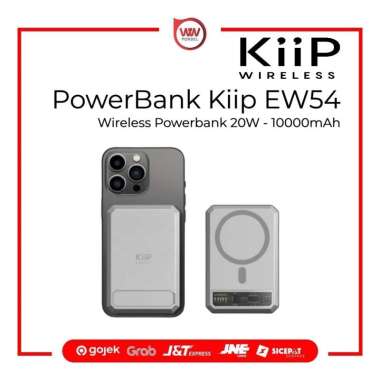 PowerBank Kiip Wireless PowerBank EW54 Magnetic Magsafe 20W Fast Charging TC PD Silver