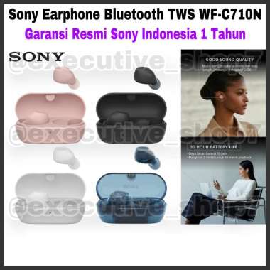 Sony Earphone Bluetooth TWS WF-C710N - Garansi Resmi Sony Indonesia 1 Tahun White