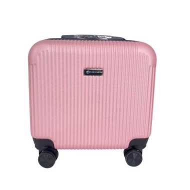 Koper Kabin 8833 Koper 17 inch Koper ABS Hardcase Koper Kunci Kombinasi Rose Gold