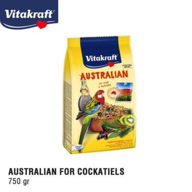 Vitakraft Australian Cockatiels 750 GR Menu Cockatiel Parrots Bird Feed Makanan Biji Bijian Pakan Bu