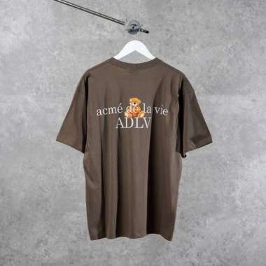 Kaos ADLV TEXT BASIC POCKET BEAR BROWN OLIVE 100% ORIGINAL size 2