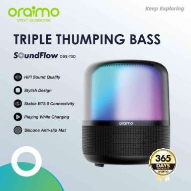 Speaker Bluetooth Oraimo OBS-72D SoundFlow Wireless 360 Thumping Bass OBS 72D