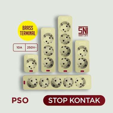Stop Kontak Non Kabel Colokan Listrik Arde SNI 2 / 3 / 4 / 5 Lubang + Tanpa Kabel 2 LUBANG