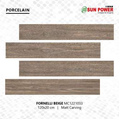 Granit Lantai Matt 120x20 - Fornelli Series | Sun Power Ceramics Fornelli Beige