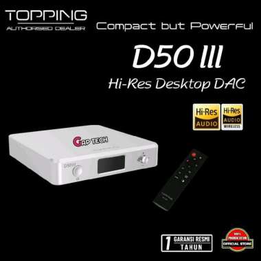 TOPPING D50 III / D 50 III High Resolution Desktop DAC Original SILVER