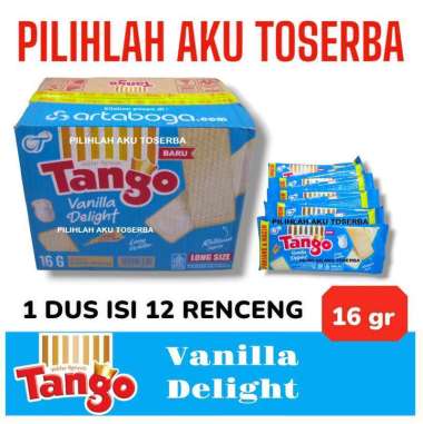 Tango Wafer VANILLA DELIGHT RENCENG - (HARGA 1 KARTON ISI 12 RENCENG)