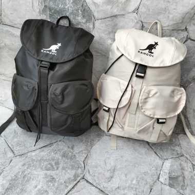 Tas Ransel KANGOL casual wanita Cream