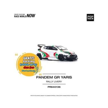 POP RACE PR64-0136 Pandem GR Yaris Rally Livery