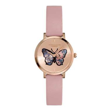 Jam Tangan Wanita Olivia Burton Signature 24000126 Butterfly Ultra Slim Rose Gold Dial Mellow Rose L