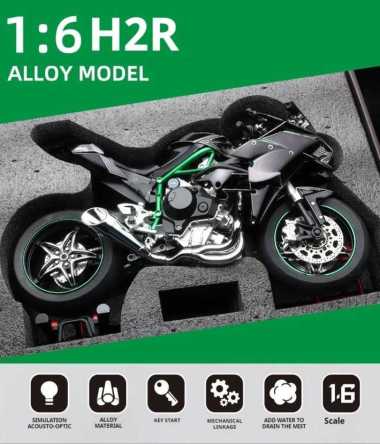 Miniatur Motor Diecast Skala 1:6 Kawasaki Ninja H2R
