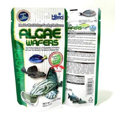 Hikari ALGAE WAFERS / WAFER 40GR 40 G GR gram Pakan Ikan Pemakan Alga