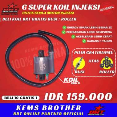 G SUPER COIL BRT INJEKSI SISTEM GRATIS BUSI BRT ORIGINAL BRT MIO M3 / MIO J / XEON GT