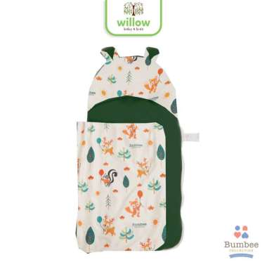 Selimut Bayi - Bumbee Sleeping Bag Newborn CTR Joyful Forest Waffle Army