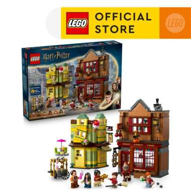 LEGO Harry Potter 76452 Quality Quidditch Supplies & Ice Cream Parlour (795 Pieces), Mainan, Toys, B