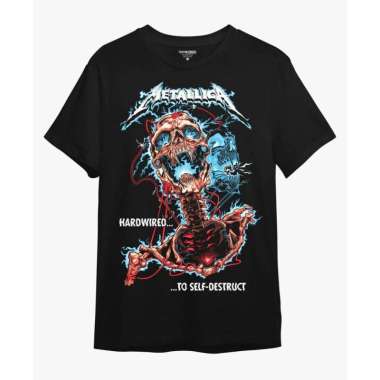 KAOS GAUL BAND METALLICA HARDWIRED Hitam L